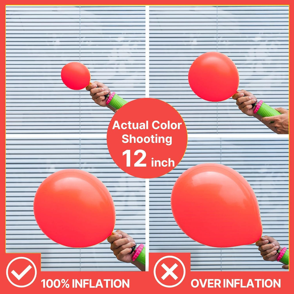PartyWoo Red Pearl Balloons - 50pcs 12 Inch Latex Helium Balloons for Celebrations | Graduation, Wedding, Birthday