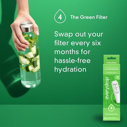 Everydrop® Ice and Water Refrigerator Filter 4 - EDR4RXD1 | Single-Pack for Clean, Fresh Water