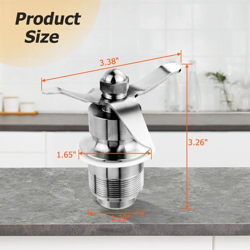 502977 Blending Assembly Blade Cutting Assembly Blender Part 502977 502975 18396 Compatible with Waring CB6 / CB10 / CB15 Gallon Blenders