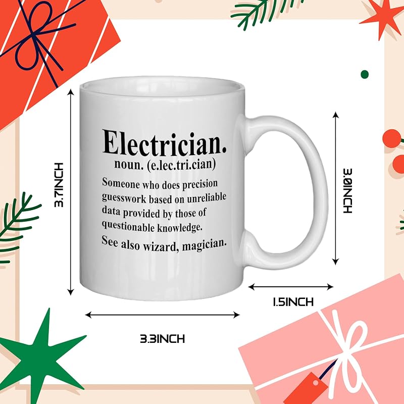 Electrician Definition Coffee Mugs 11oz - NATSUNO Variation of THIS listing