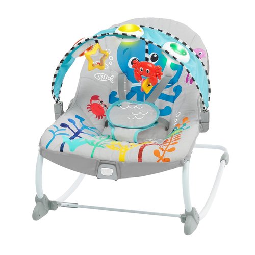 Baby Einstein Ocean Explorers Rocker - Musical Infant Chair with Lights | Ages 0-30 Months