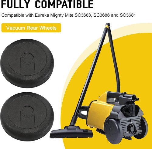 Eureka 15409-119N Vacuum Rear Wheels - Replacement Parts for Mighty Mite 3600 Series | 2-Pack