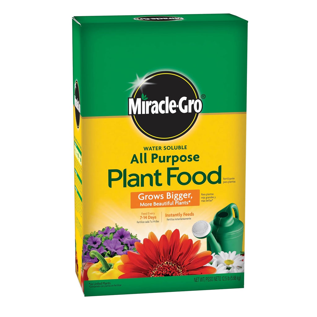 Miracle-Gro Water Soluble Plant Food - All-Purpose Fertilizer for Indoor & Outdoor Plants, 12.5 lbs.