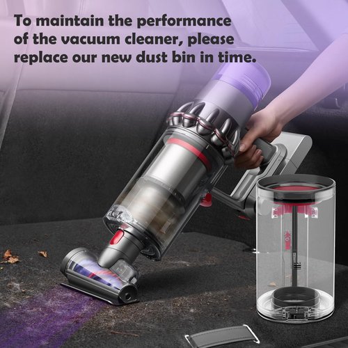 Dust Bin Replacement for Dyson V11 V15 Detect Vacuum Cleaner Canister, Vacuum Bin Replacement for Part 970050-01 and Part 965443-01