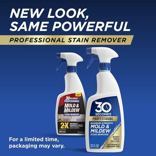 30 SECONDS Pro Mold and Mildew Stain Remover - Instant Scrub-Free Brighter Results | 32 Fl. Oz.
