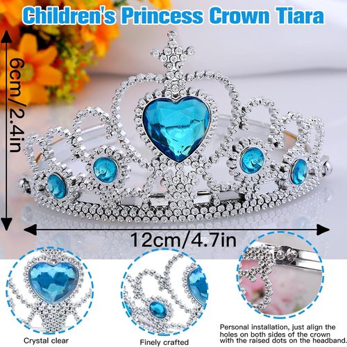 Birthday Decorations for Girls - 8th Birthday Party Supplies with Balloons, Crown & Banner