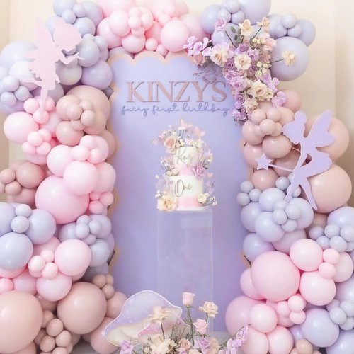 Light Purple Balloons - Double Stuffed Pastel Macaron Lavender | 5-18 Inch Sizes for Boho Party, Baby Shower, Birthday, Weddings