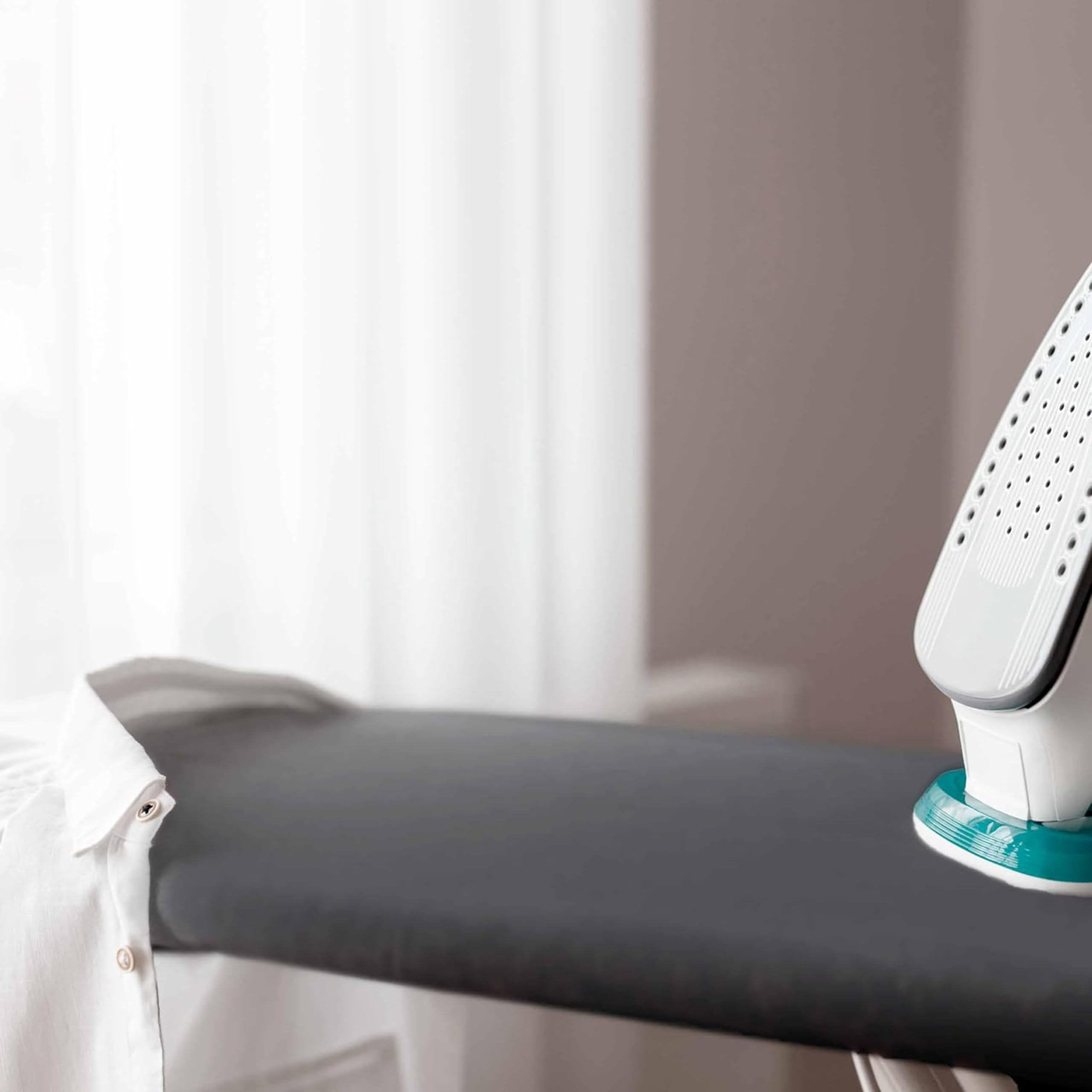 Hearth & Harbor Ironing Board Cover and Pad 15x54 Full Size, Thick Heavy Duty Scorch Resistant Padding Elastic Edge Hook & Loop Fastener, Iron Board Cover with Padding, Grey