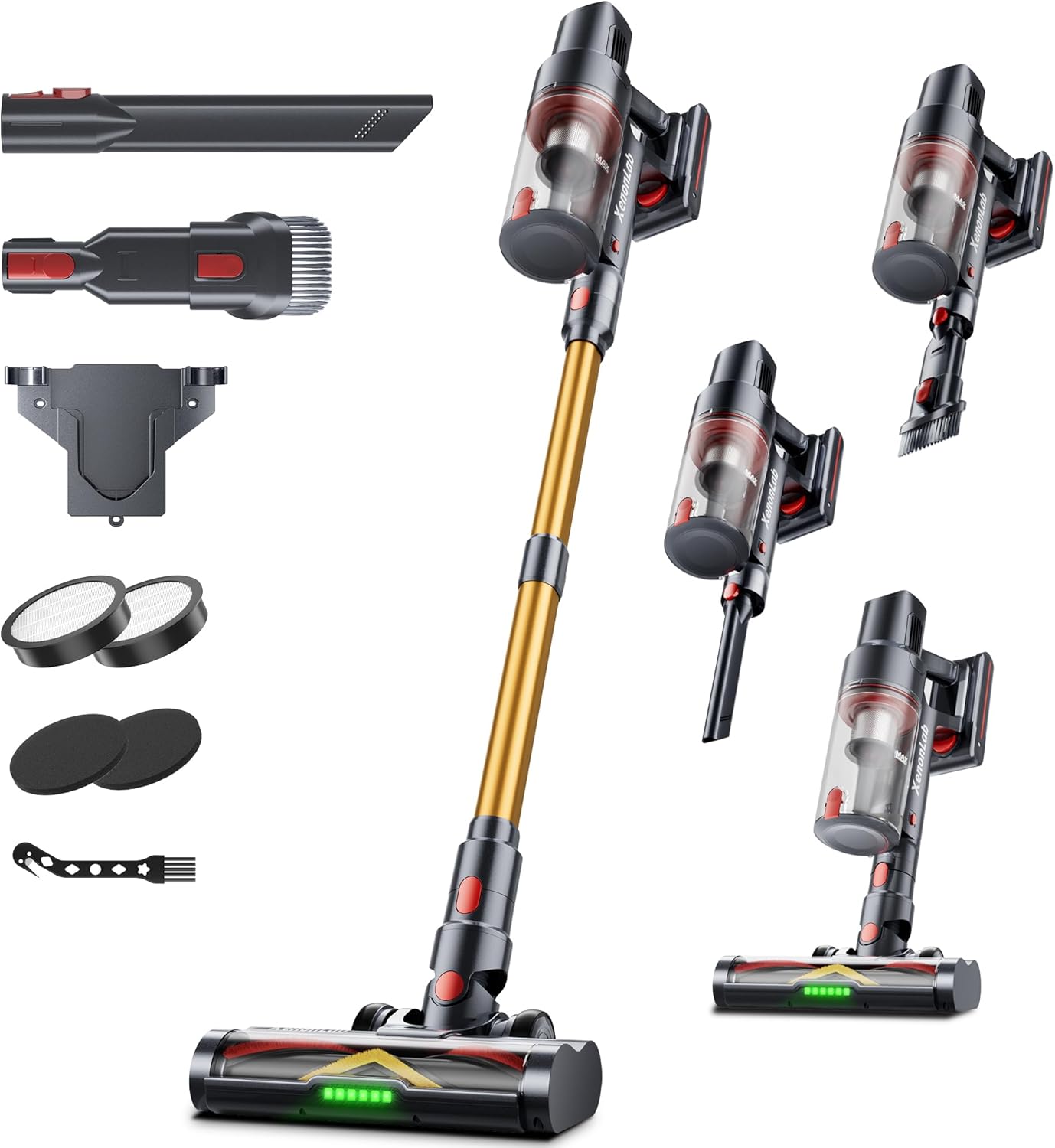 Skiennix Cordless Vacuum Cleaner - 75 Minutes Runtime, 55KPa Suction Power | Lightweight & Rechargeable for Home Use