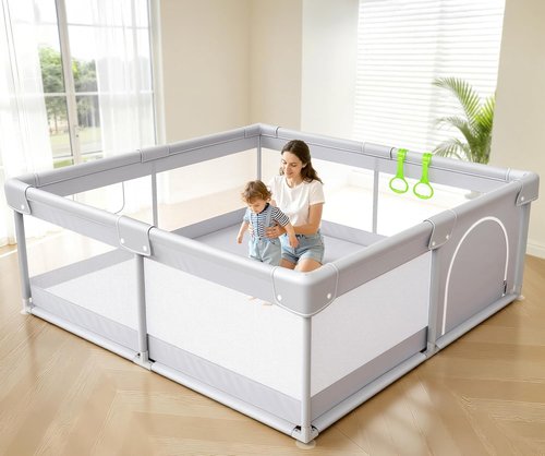 Fodoss Baby Playpen - Extra Large Toddler Play Yard for Apartments | Safe Activity Fence