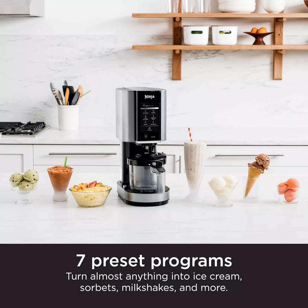 SharkNinja NC301 CREAMi 7-In-1 Ice Cream Maker - 7 Custom Frozen Treat Modes, Cloud Silver