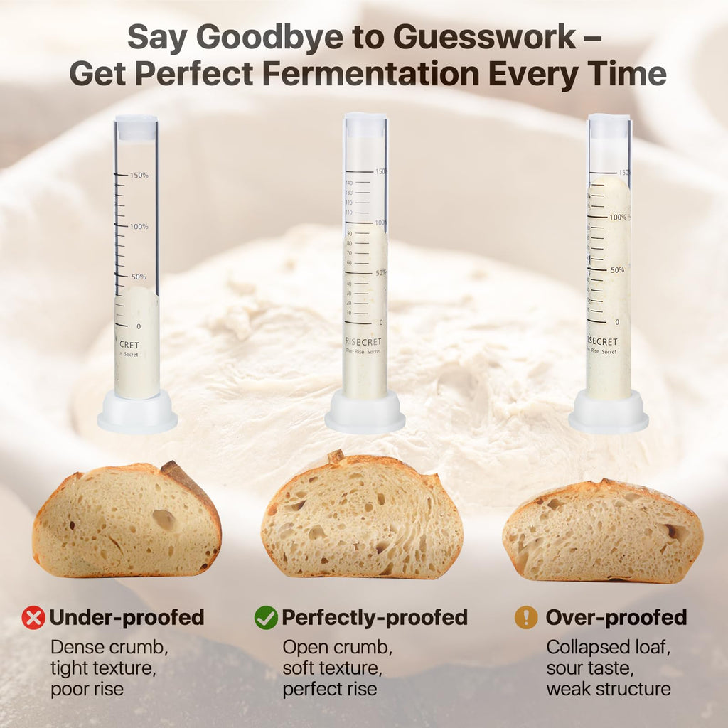 Sourdough Starter Kit with Aliquot Jar, Wood Pulp 9" Round & 10" Oval Bannetons & 34 oz Sourdough Starter Jar & Bread Sling Scrapers & Bag Complete Sourdough Baking Supplies