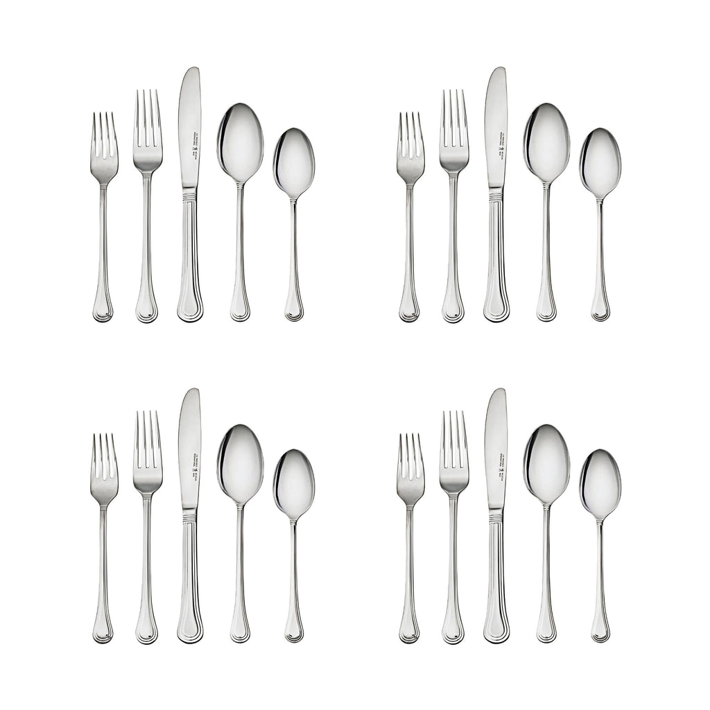 HENCKELS Astley 20-piece Flatware Set, 18/10 Stainless Steel, Silver