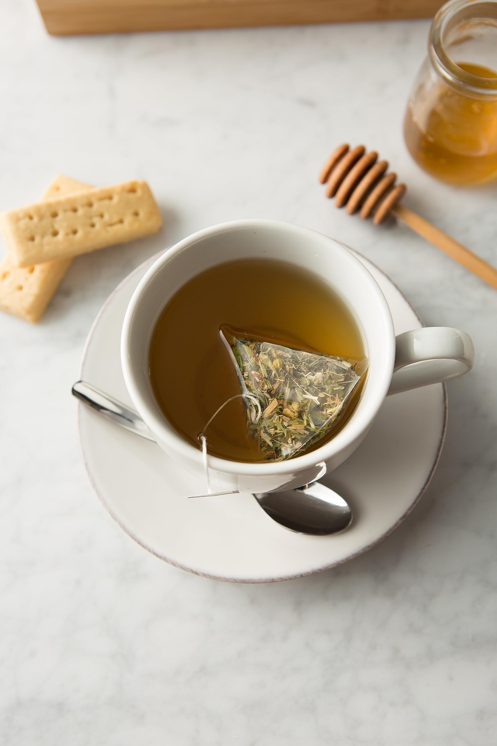 Two Leaves and a Bud Organic Chamomile Tea Bags, Naturally Caffeine Free, Whole Leaf Herbal Chamomile Tea in Compostable Sachets, 100 Count (Pack of 1)