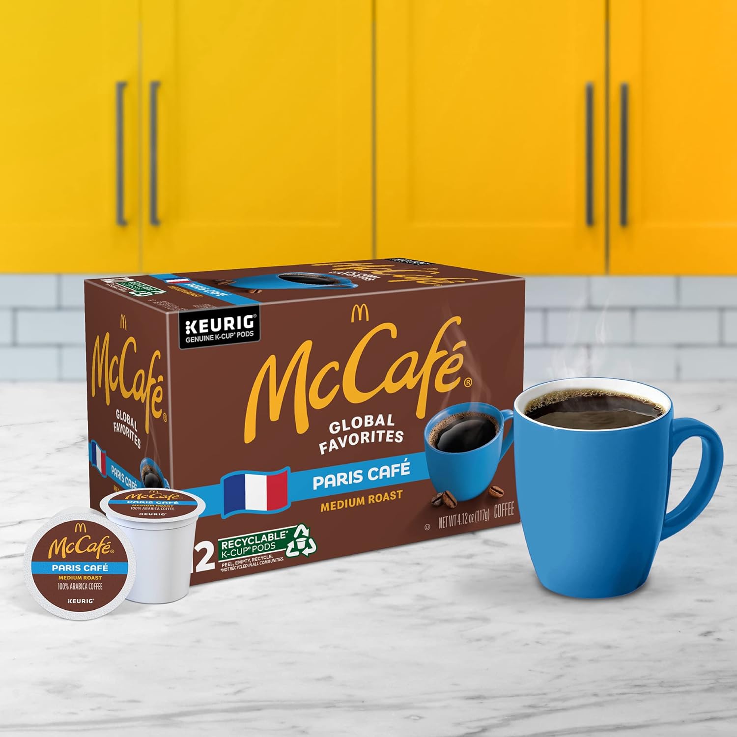 McCafe Medium Roast Coffee K-Cup Pods - Single Serve, 72 Count | Perfect for Keurig Brewers
