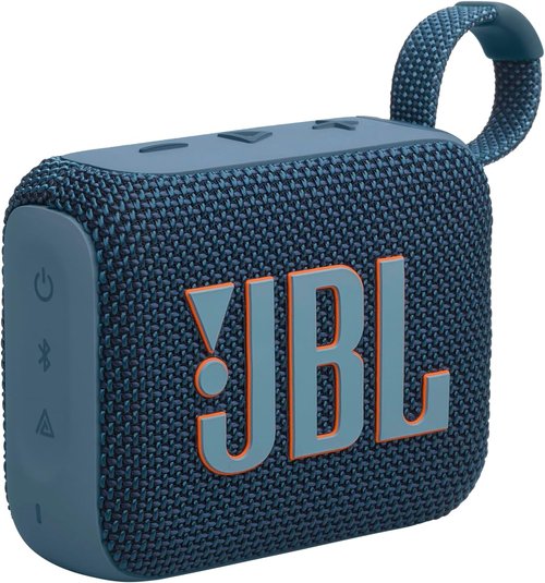 JBL Go 4 - Ultra-Portable Waterproof Bluetooth Speaker | Big JBL Pro Sound & 7-Hour Battery (Blue)