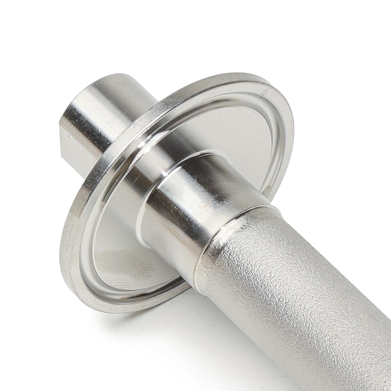 Stainless Steel 1.5" Tri-Clamp Ferrule Diffusion Stone,1.5 Inch Tri Clamp Carbonation 2 Micron Aeration Stone,Male Connect 1/4" NPT CO2 inlet,10" Length for Brew Aeration Equipment