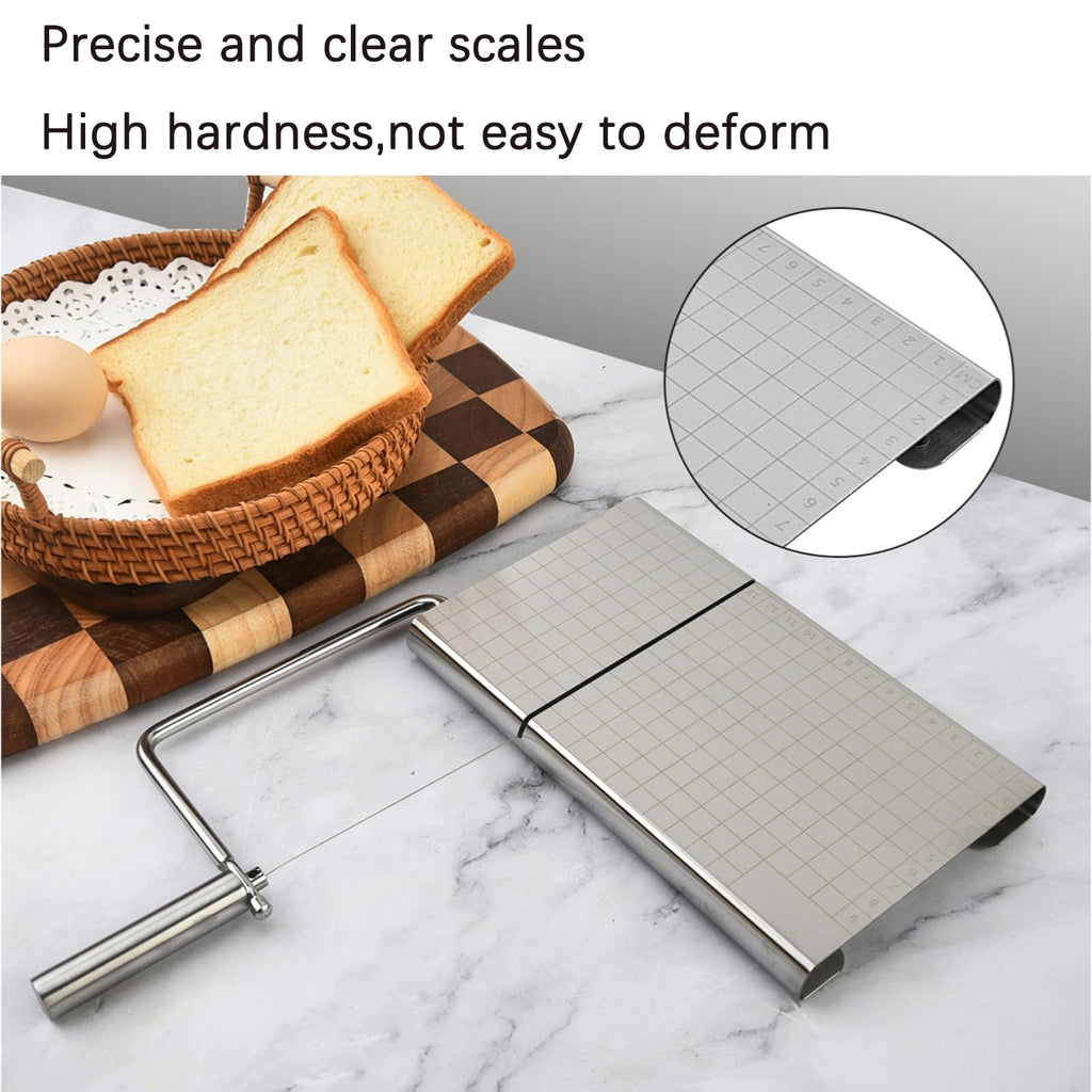 Bectyton Stainless Steel Cheese Slicer, Cheese Slicers for Block Cheese, Cheese Cutters for Block Cheese