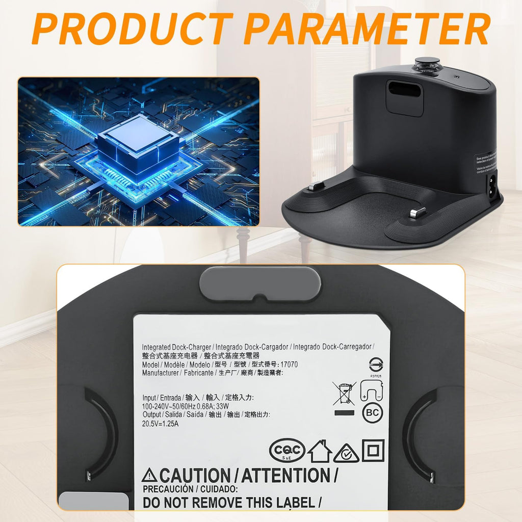 Roomba Charger Dock, Roomba Charging Dock, Replacement Roomba Docking Station for Roomba e5 e6 i3 i4 i6 i7 i8 500 600 700 800 900 Series ADF-N1 17064 17170 4452369