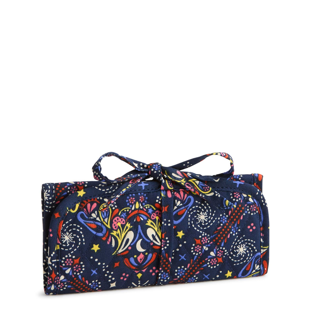 Premium Cotton Jewelry Roll, Starry Paisley, One Size