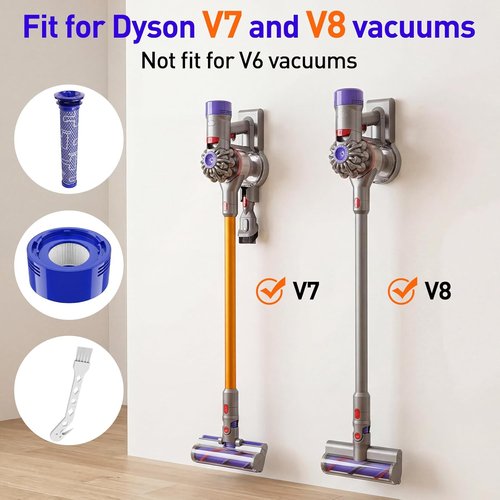 Dyson Vacuum Filter Replacement Kit - 6 Pack for V7, V8 Animal & Absolute | Includes 3 Post & 3 Pre Filters