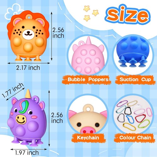 Advent Calendar 2025 | 3D Pop Animal Fidget Toys for Kids & Adults | Stress Relief Countdown Gifts