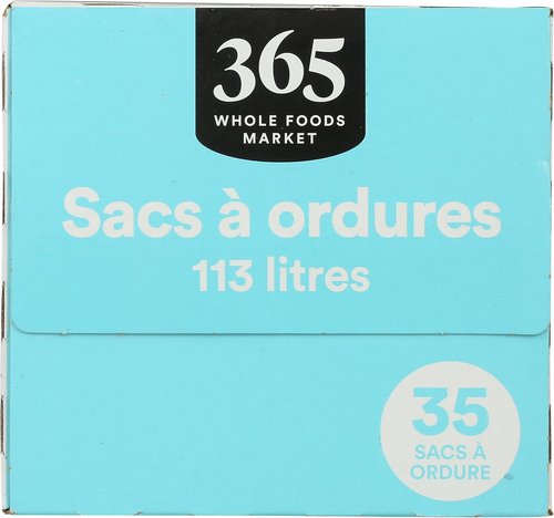 365 by Whole Foods Market | Flextra Strength 30 Gallon Drawstring Trash Bags - 35 Count