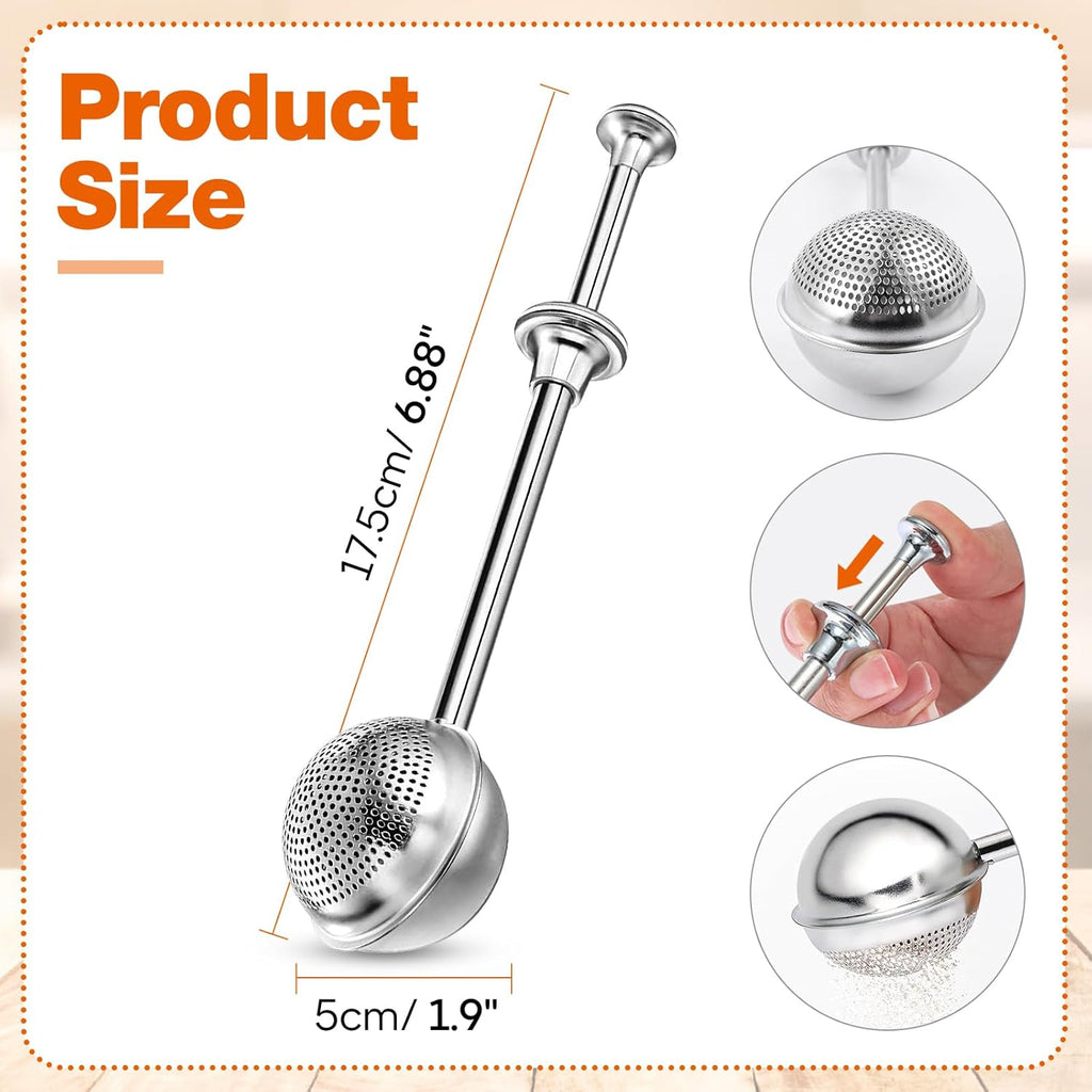 Powdered Sugar Shaker by [Brand Name] - One-Handed Operation Stainless Steel Dispenser for Flour & Spices