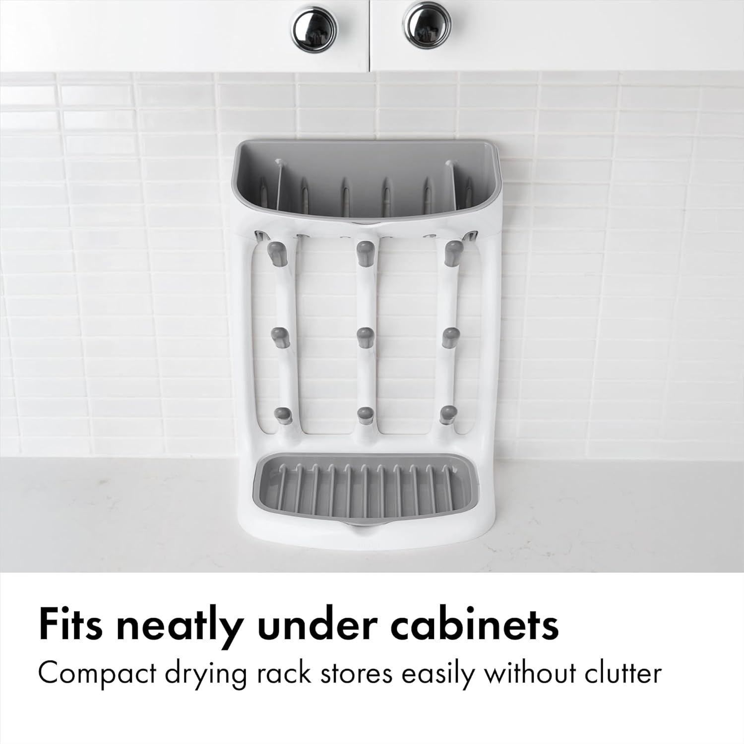 OXO Tot Drying Rack - Space-Saving Design for Efficient Bottle and Dish Drying