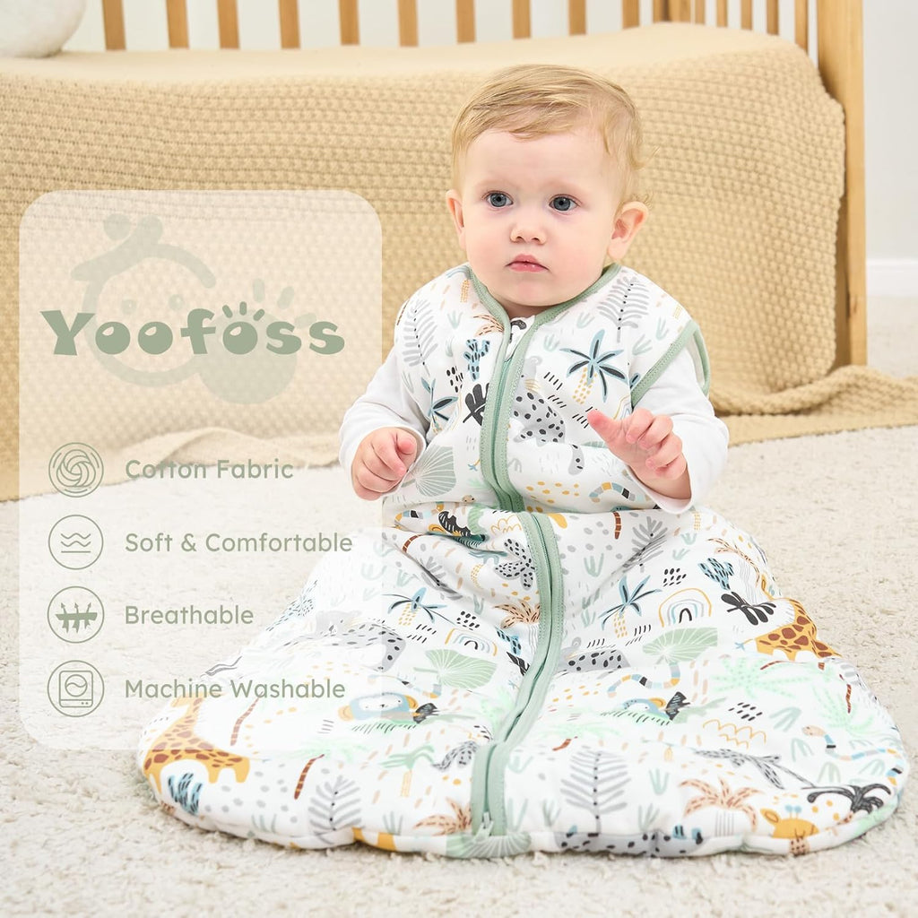Yoofoss Baby Sleep Sack | 12-18 Months | TOG 2.5 Organic Cotton Wearable Blanket - Warm & Comfy