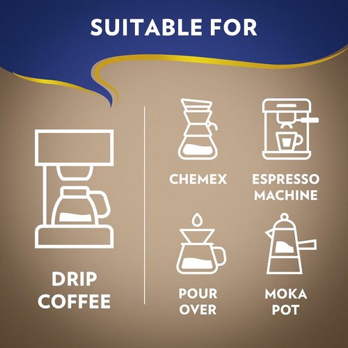Lavazza Super Crema Ground Coffee - Medium Roast Arabica & Robusta Blend, 32 oz Bag
