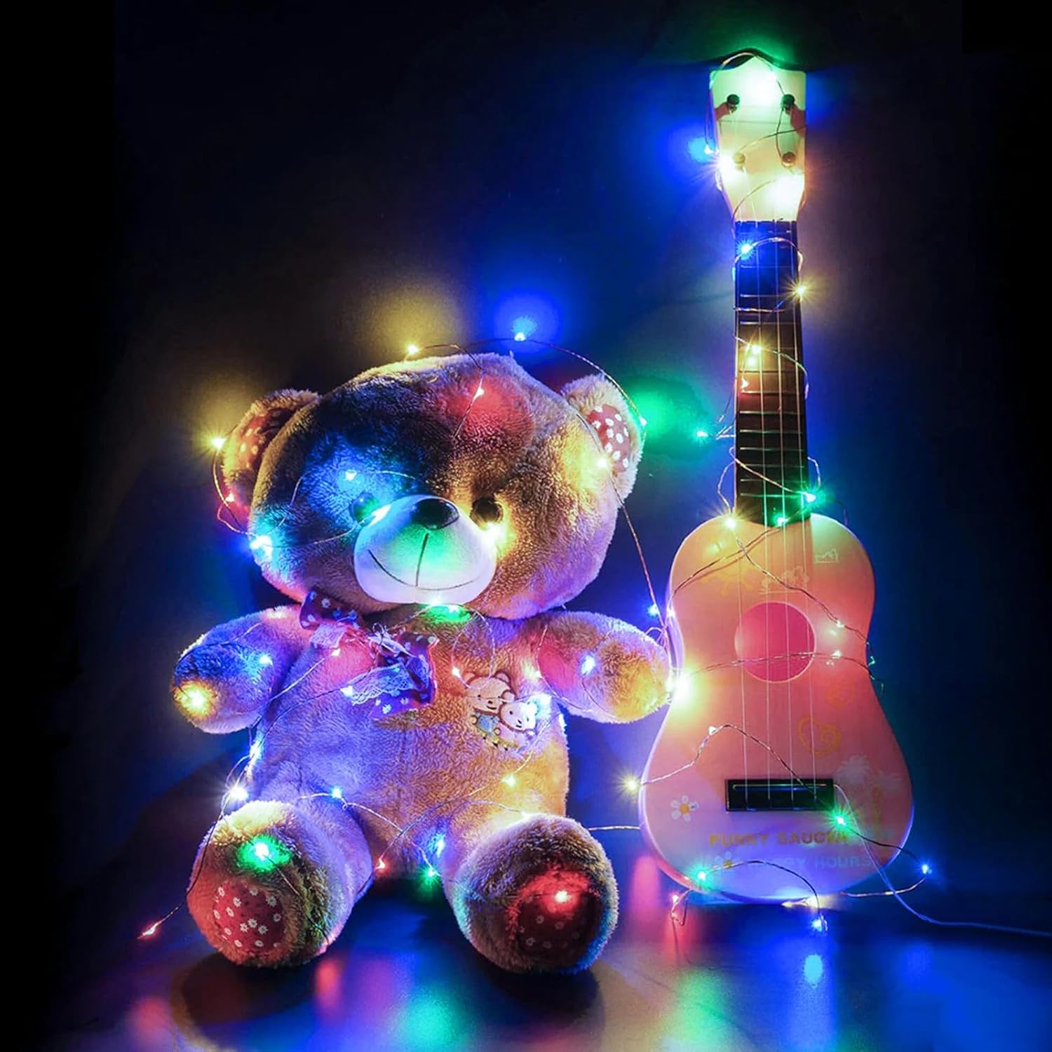 Skiennix 50 Pack Fairy Lights - 7Ft 20 LED Twinkle String Lights | Battery Operated & Waterproof for Mason Jar Decor, Parties & Weddings