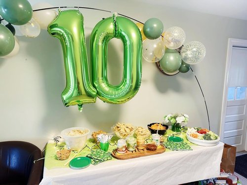 Light Green Number 8 Balloon by [Brand Name] - 40 Inch Birthday Decoration for Men & Boys | Perfect for 8th Birthday Parties, Weddings & Graduations