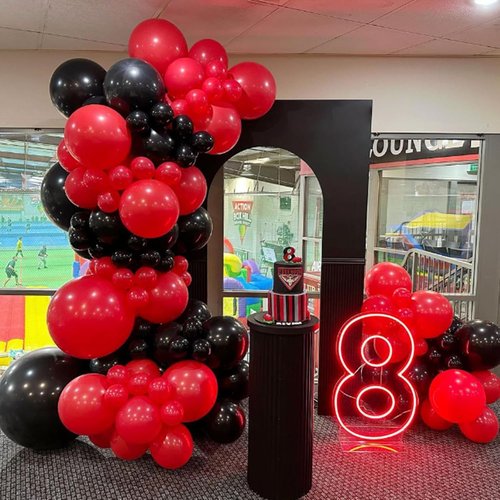 Awenztech Red Balloons - 12 Inch Latex Balloons | 50 Pack for Baby Showers, Weddings & Parties