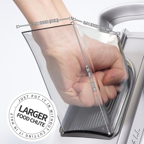Jonscook All-in-1 Upgraded Safe Mandoline Slicer for Kitchen, with Handheld Spiralizer, Food Chopper with Container, Thickness Adjustable Vegetable Chopper, Potato French Fry Cutter (High-grade Gray)
