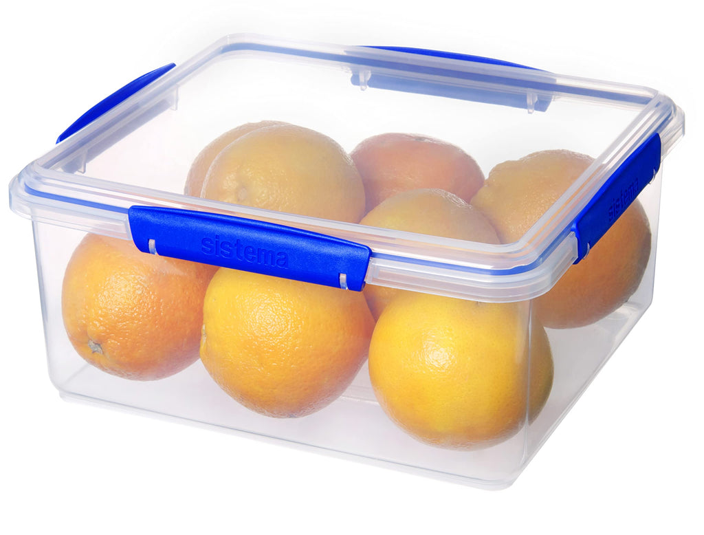 Sistema KLIP IT Large 5L Food Storage Container, Airtight & Stackable, Dishwasher, Freezer, & Microwave-Safe, BPA-Free