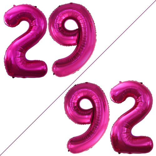 GOER Jumbo 29-Inch Foil Balloons - Perfect Decorations for 29th Birthday Party | Bright Peach