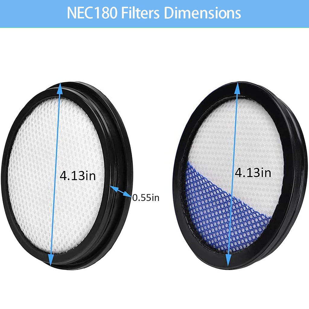 Rapidclean Pro Filter Only Compatible with Eureka Rapidclean Pro Stick NEC180 NEC280TL NEC380 NEC480 NEC185 NEC186 NEC190 Vacuum Cleaner.