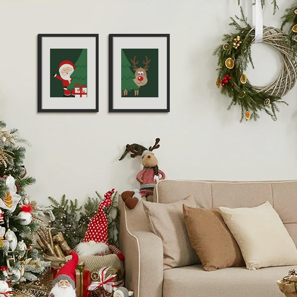 Upsimples 12x16 Picture Frame - Versatile Display for 8.5x11 Photos with Mat or 12x16 Without Mat, Black