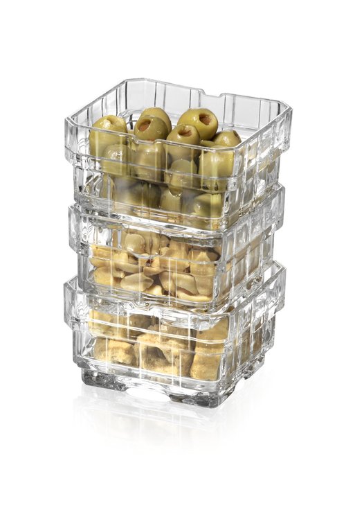 Barski Glass - Stackable Bowl - Set of 6 Bowls - Designed - 6.8 Oz. - for Kitchen Prep - Dessert - Dips and Candy - Made in Europe