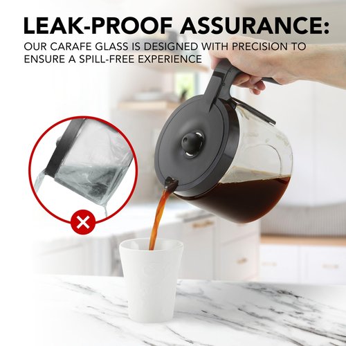 12-Cup Coffee Carafe Compatible with Keurig K-Duo Essentials, K Duo Hot & Iced – Will NOT Fit Keurig K-Duo Single Serve