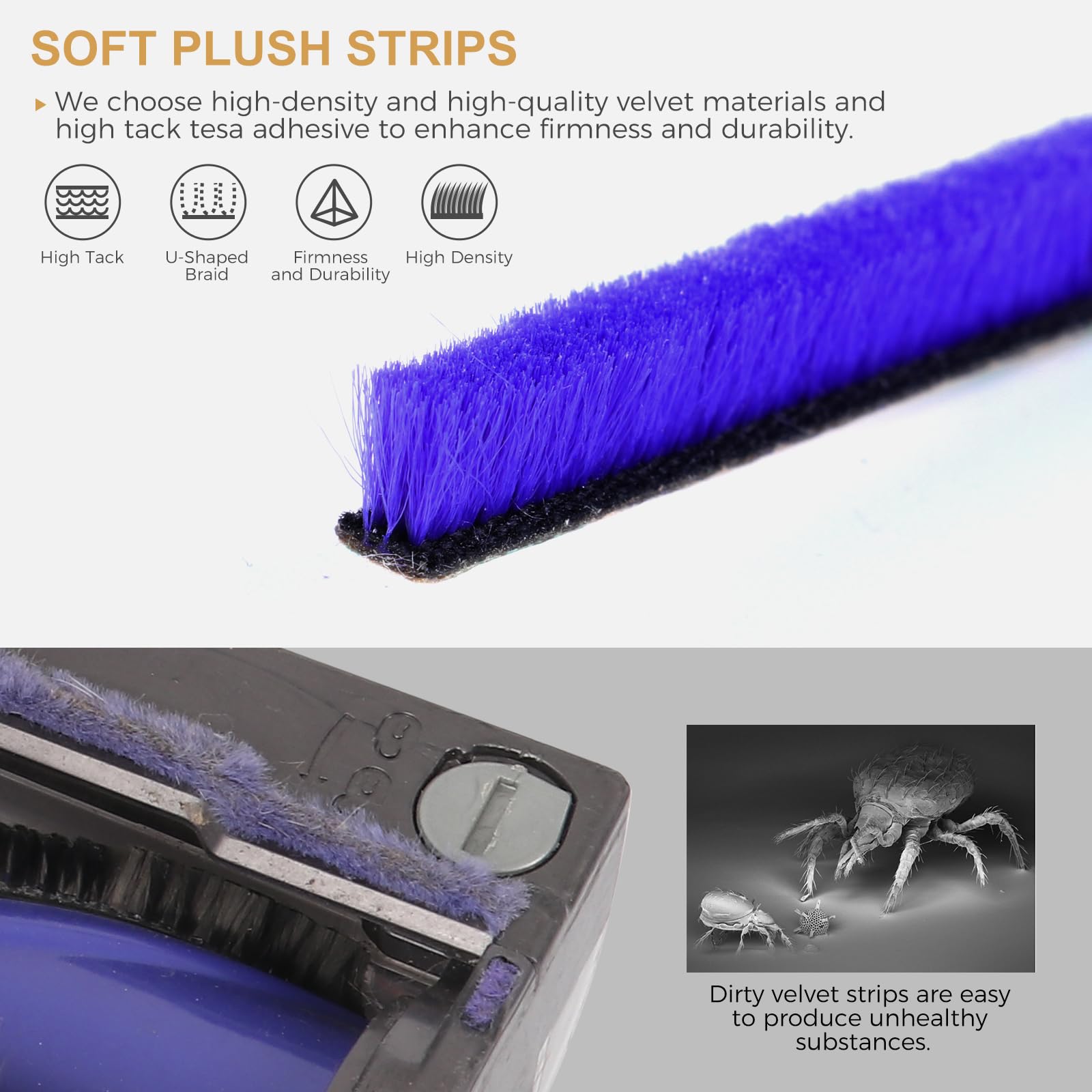 WYWY.Wide Ball Wheel +Plush Strips +Head Roller Set Compatible with Dyson V6 V7 V8 V10 V11 DC62 Vacuum Cleaner Head Parts 35W 50W Direct Drive Cleaner Accessories