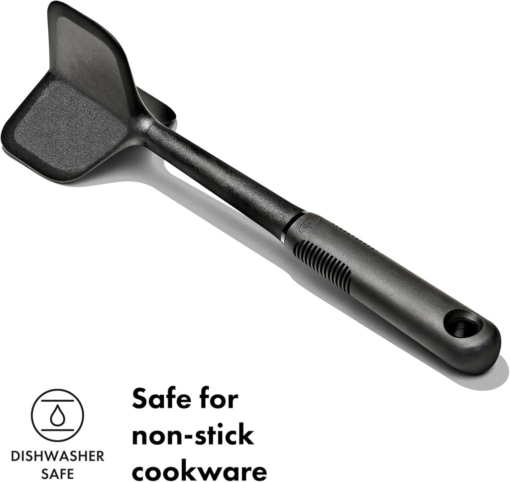OXO Good Grips Ground Meat Chopper - Effortless Meat Mashing Tool | Sleek Black Design