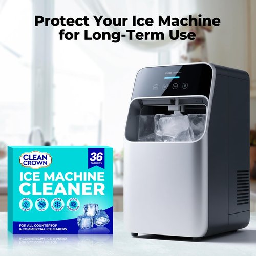 CleanCrown Ice Machine Cleaner (36 Pack), Ice Machine Descaler, Nickel Safe Cleaner and Descaler for Frigidaire, Opal, GE Profile, Kitchenaid Countertop and Nugget Ice Makers