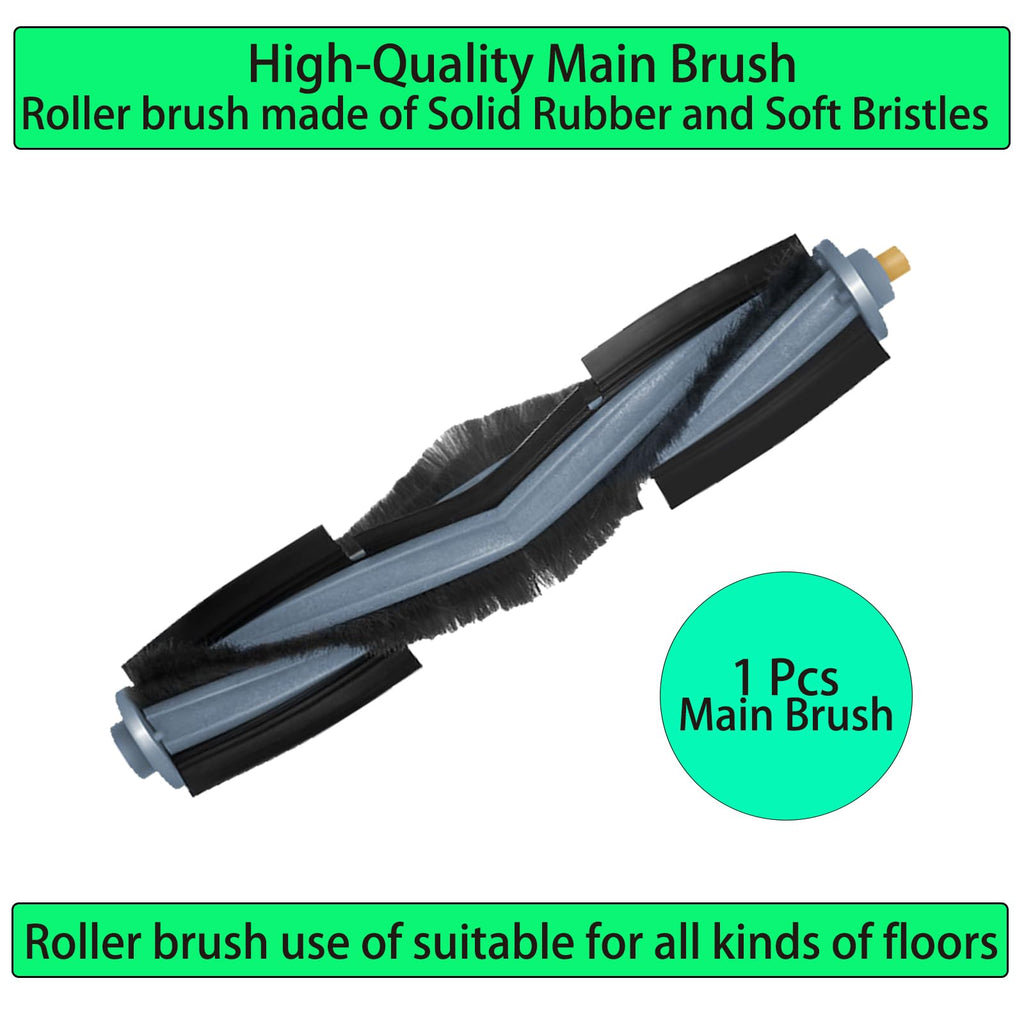 Replacement Spare Parts for Ecovacs DEEBOT X1 OMNI / X1 Turbo / T10 OMNI Robot Vacuum 1 Main Brush 3 Pair Side Brush 4 Mop Pad 3 Filter 4 Dust Bag Activated Carbon Upgraded Accessories