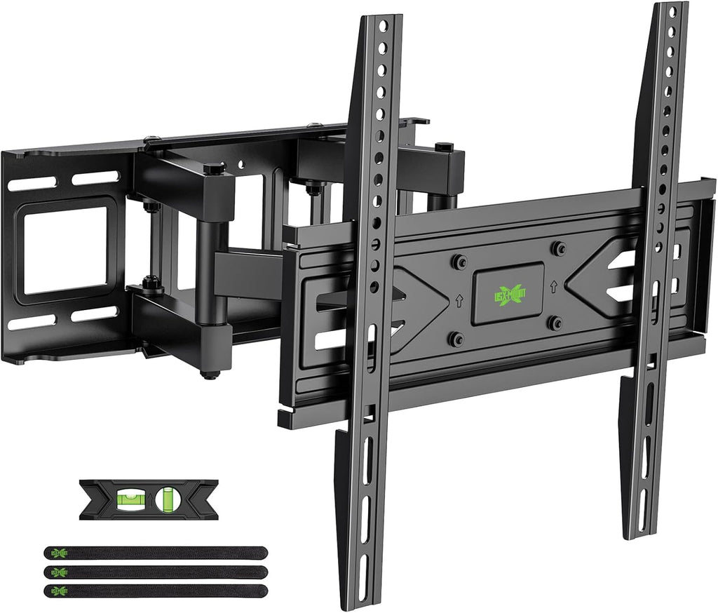 USX MOUNT Full Motion TV Wall Mount - Fits 32-70 Inch TVs Up to 99 lbs | Low Profile Tilt Design