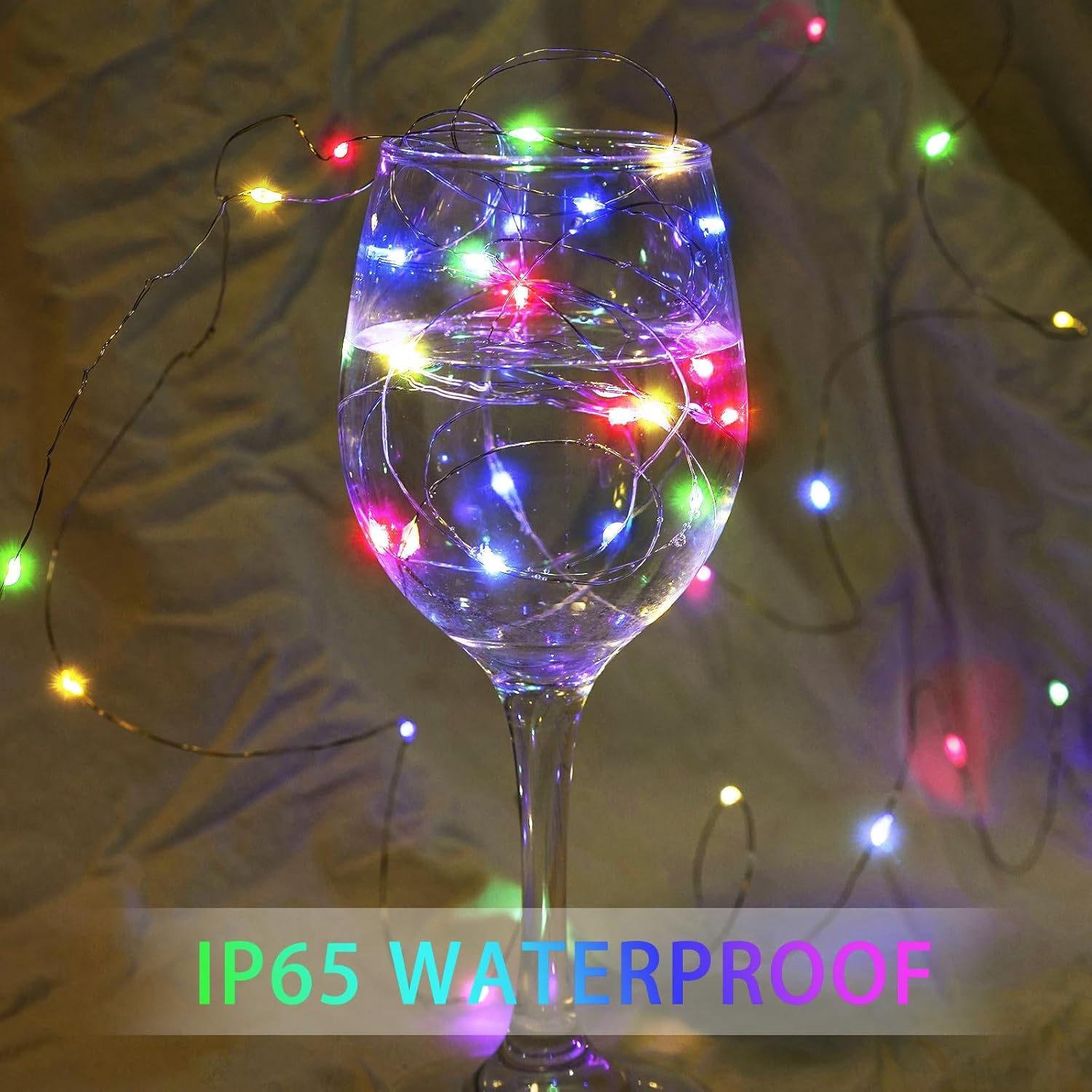 Skiennix 20 LED Fairy String Lights - 7Ft Waterproof Twinkle Lights for Weddings & Parties | Multicolor