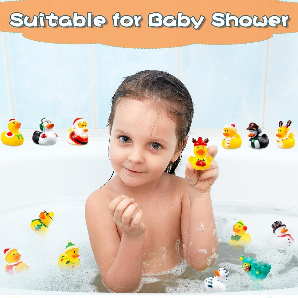 2025 Advent Calendar - Rubber Duck Countdown Toys | 24-Piece Christmas Set for Kids & Toddlers