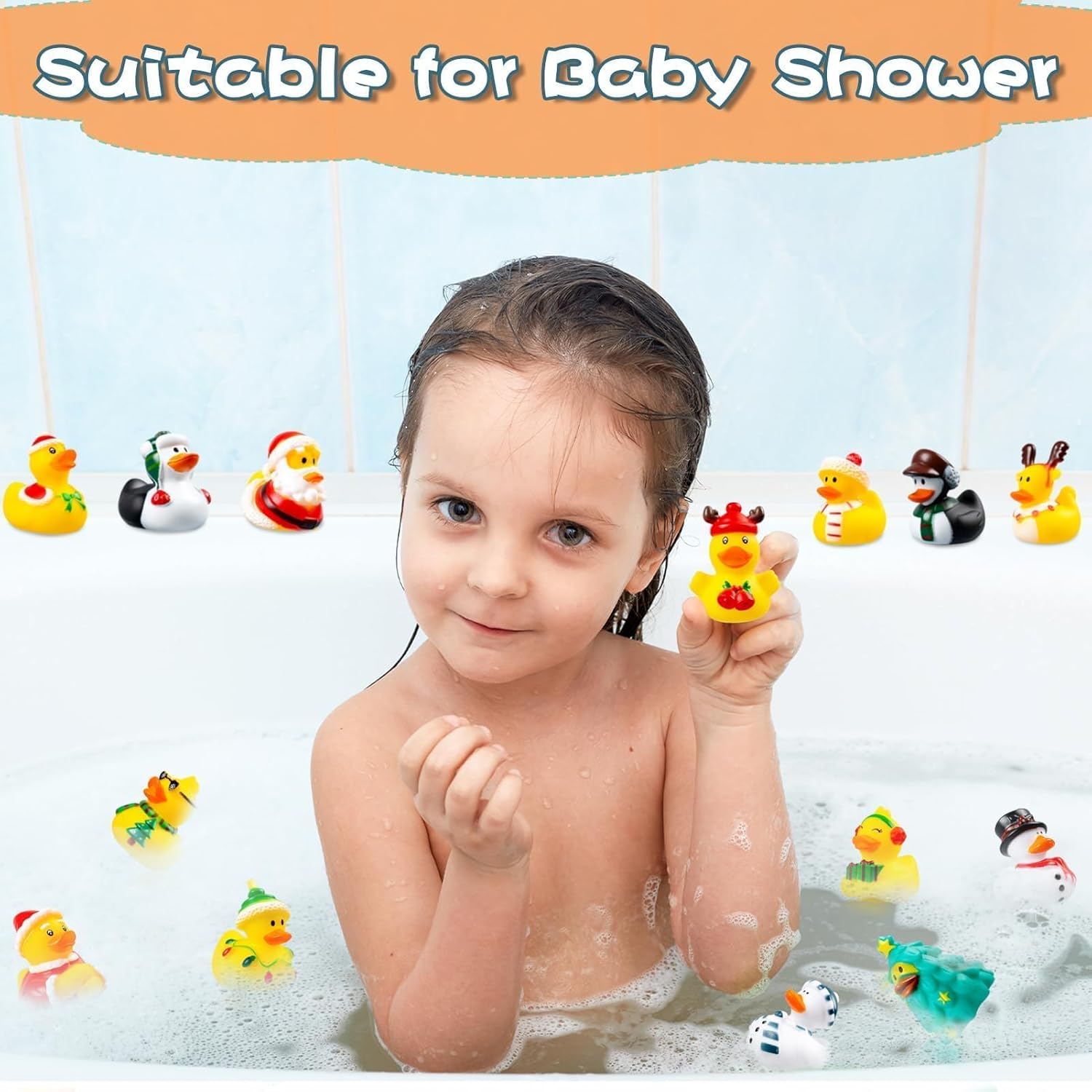 2025 Advent Calendar - Rubber Duck Countdown Toys | 24-Piece Christmas Set for Kids & Toddlers