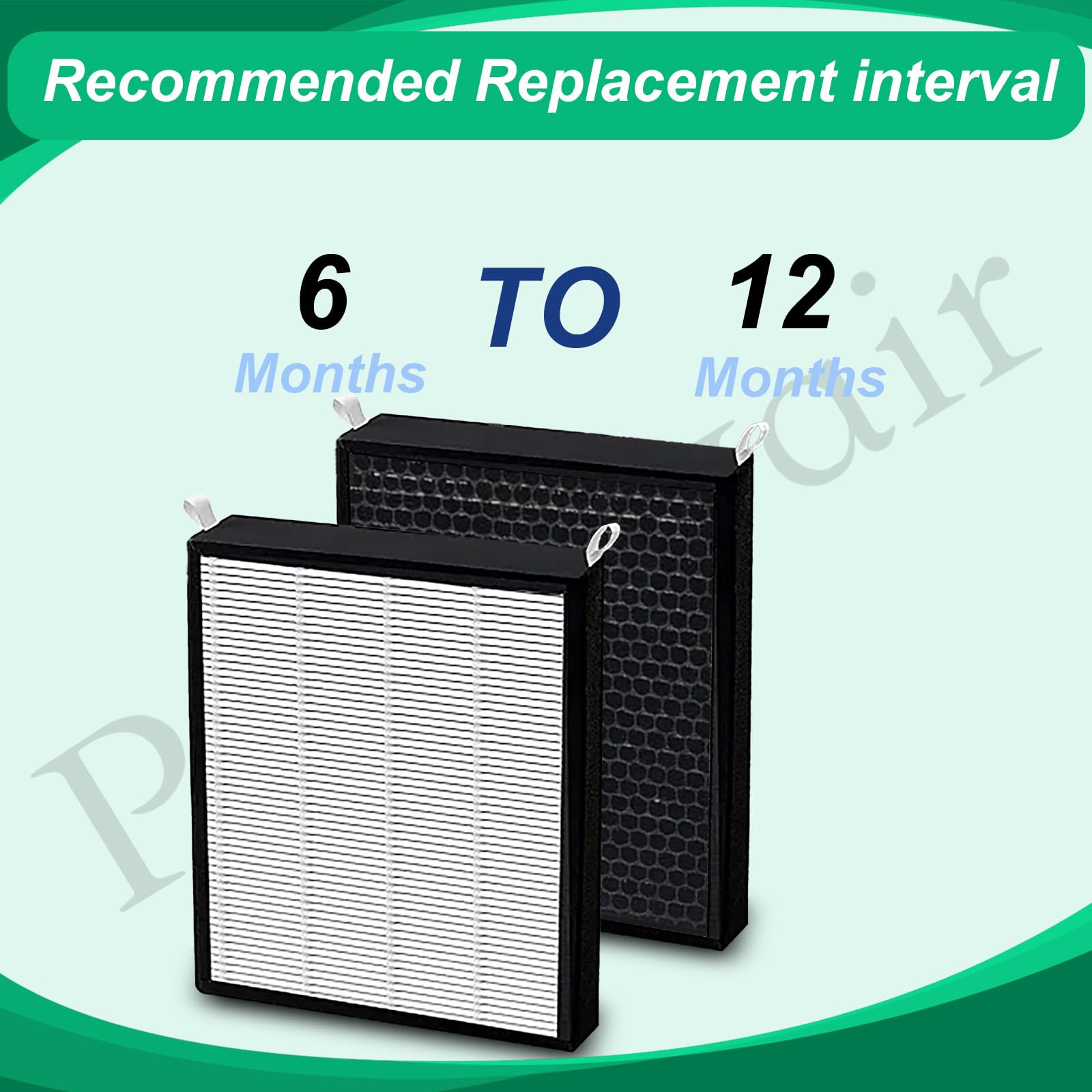 Prestivair 2 Pack 47001 HEPA/Carbon Combo Replacement Filters Compatible with NUWAVE OxyPure Model 47001 47002 47003 47004 47005 and 47006 Air Purifiers